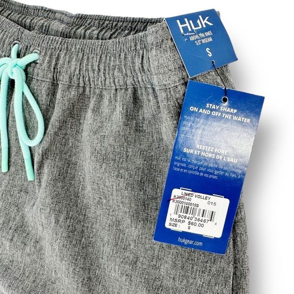 HUK LINED VOLLEY SWIM SHORT NWT - Picture 5 of 12